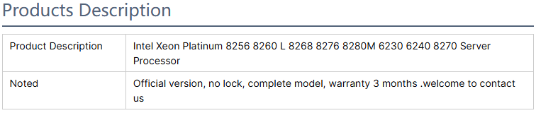 인텔 서버 프로세서 CPU 8256 8253 8260 L 8268 8276 8280M 6230 6240 8270